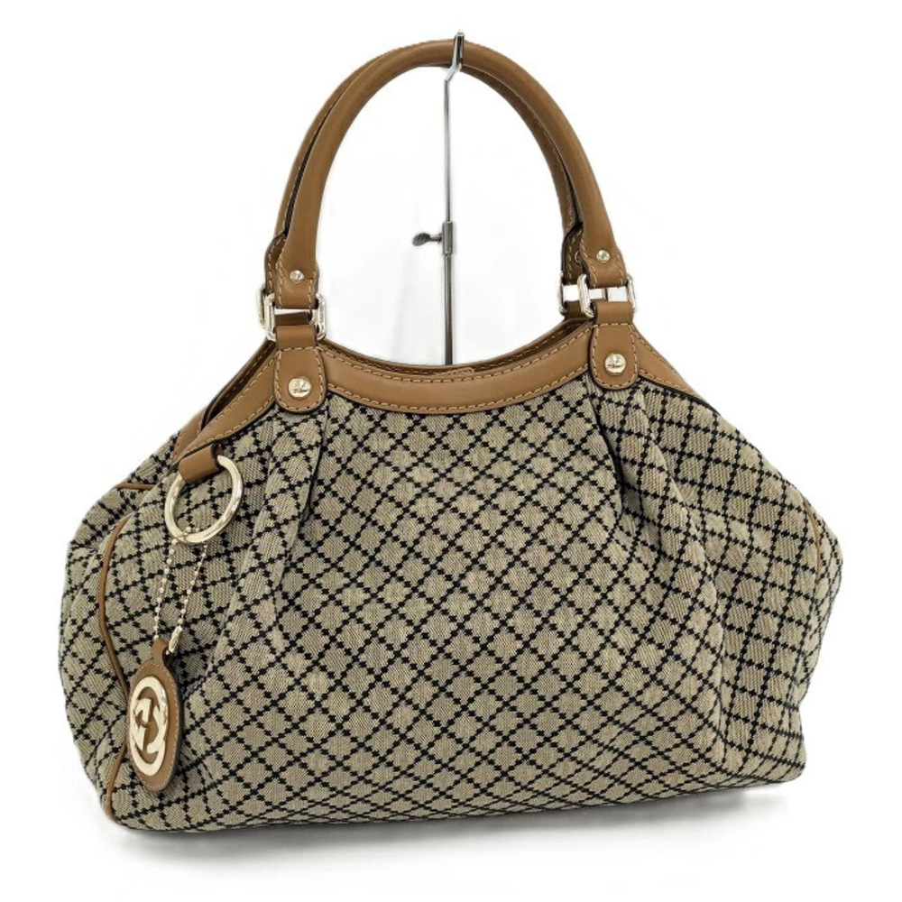 Gucci Sukey Handbag Canvas Brown